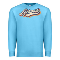 Ocean Blue I Love Lockport City Usa Retro Vintage Premium Sweatshirt - minhPixels
