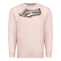 Pale Pink I Love Lockport City Usa Retro Vintage Premium Sweatshirt - minhPixels