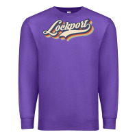 Purple I Love Lockport City Usa Retro Vintage Premium Sweatshirt - minhPixels