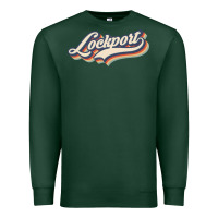 Sports Green I Love Lockport City Usa Retro Vintage Premium Sweatshirt - minhPixels