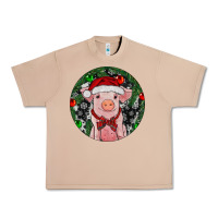 Burro Sitting Pig Christmas Urban Heavy Tee - RanaPortraitStore