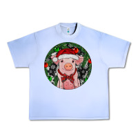Grape Ice Sitting Pig Christmas Urban Heavy Tee - RanaPortraitStore