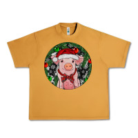 Peanut Butter Sitting Pig Christmas Urban Heavy Tee - RanaPortraitStore