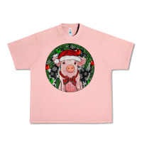 Salmon Sitting Pig Christmas Urban Heavy Tee - RanaPortraitStore
