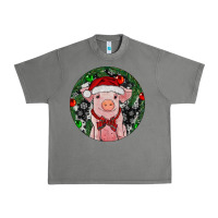 Tornado Sitting Pig Christmas Urban Heavy Tee - RanaPortraitStore