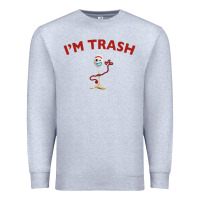 Heather Grey i'm trash forky Premium Sweatshirt - minhPixels