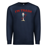 Navy i'm trash forky Premium Sweatshirt - minhPixels