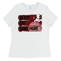 White surf, sleep, eat Ladies Tee - Bettercallsaul