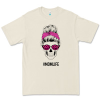 Bone Pink Glitter, Leopard Pattern Mom Skull Premium Tee - Bettercallsaul