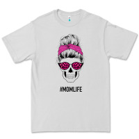 Dove Grey Pink Glitter, Leopard Pattern Mom Skull Premium Tee - Bettercallsaul