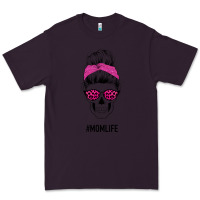 Plum Pink Glitter, Leopard Pattern Mom Skull Premium Tee - Bettercallsaul