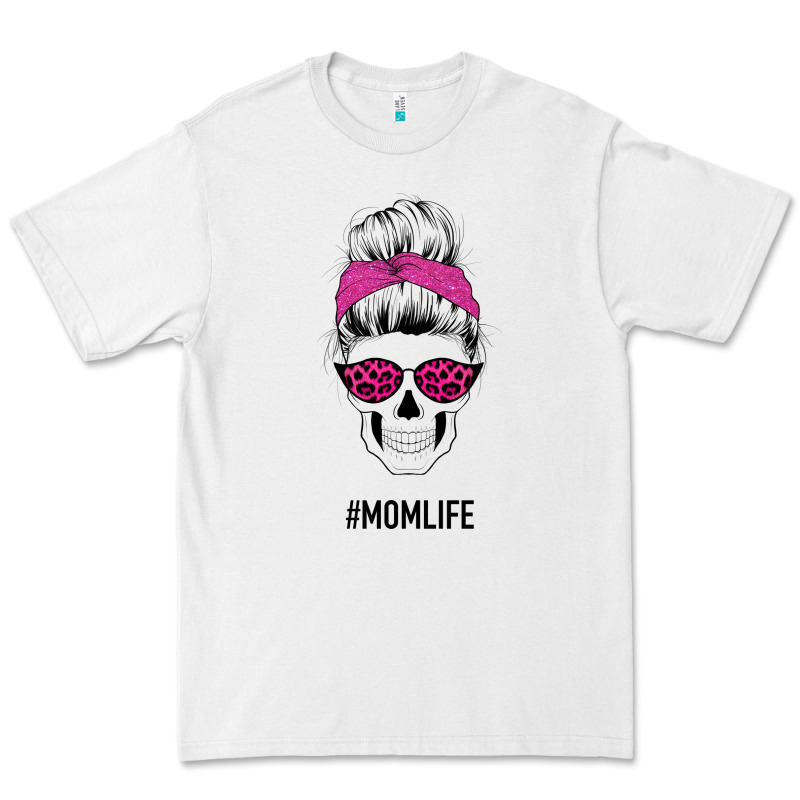 Pink Glitter, Leopard Pattern Mom Skull Premium Tee by Bettercallsaul | Teevron
