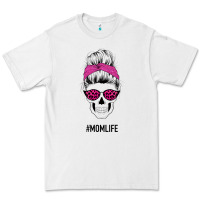 White Pink Glitter, Leopard Pattern Mom Skull Premium Tee - Bettercallsaul