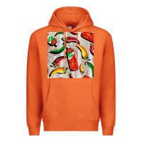 Carrot mexican chili and pepper seamless pattern Premium Hoodie - BundleAndBundleShop