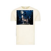 Vintage Arctic wolf howling at the moon Vintage Tee - TumblerDesignByShophia