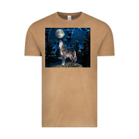 Vintage Camel wolf howling at the moon Vintage Tee - TumblerDesignByShophia