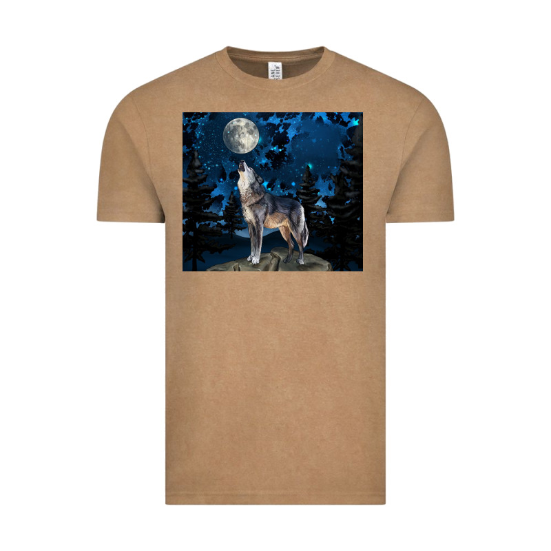 Wolf Howling At The Moon Vintage Tee by TumblerDesignByShophia | Teevron