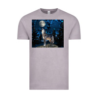 Vintage Zinc wolf howling at the moon Vintage Tee - TumblerDesignByShophia