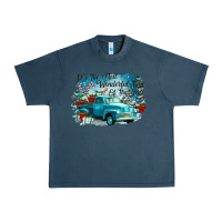 Midnight Navy its the wonderful time of the year truck Urban Heavy Tee - CowGirlArtShop