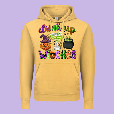 Drink Up Witches Vintage Hoodie Designed By Cowgirlartshop