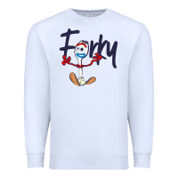 White forky Premium Sweatshirt - minhPixels