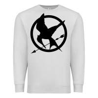 Dove Grey hunger games spiral movie Premium Sweatshirt - minhPixels