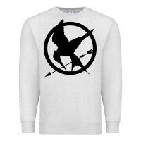 Oatmeal Heather hunger games spiral movie Premium Sweatshirt - minhPixels