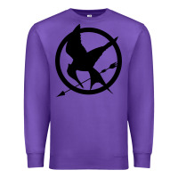 Purple hunger games spiral movie Premium Sweatshirt - minhPixels