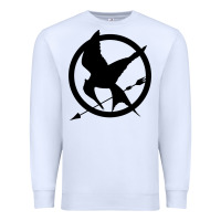 White hunger games spiral movie Premium Sweatshirt - minhPixels