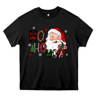 Black ho ho ho Heavy Core Tee - JahusDesignShop