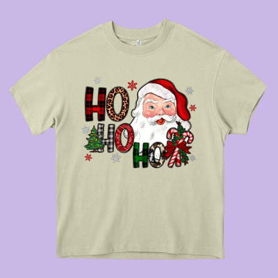 Ho Ho Ho Heavy Core Tee Designed By Jahusdesignshop