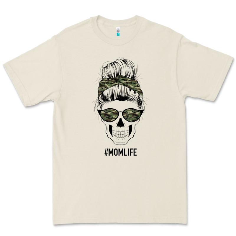 Camouflage Pattern Mom Skull Premium Tee by Bettercallsaul | Teevron