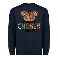 Navy You Are Chosen Religious Heavyweight Sweatshirt - LillyAllenDesigns