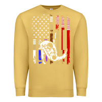 Antique Gold b.ra.zi.li.an j.i.u jit.su stars & stripes rank b.j flag shirt Premium Sweatshirt - minhPixels