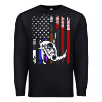 Black b.ra.zi.li.an j.i.u jit.su stars & stripes rank b.j flag shirt Premium Sweatshirt - minhPixels