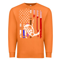 Carrot b.ra.zi.li.an j.i.u jit.su stars & stripes rank b.j flag shirt Premium Sweatshirt - minhPixels