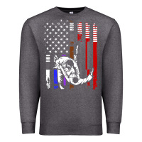 Charcoal Heather b.ra.zi.li.an j.i.u jit.su stars & stripes rank b.j flag shirt Premium Sweatshirt - minhPixels