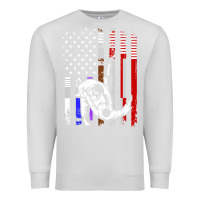 Dove Grey b.ra.zi.li.an j.i.u jit.su stars & stripes rank b.j flag shirt Premium Sweatshirt - minhPixels