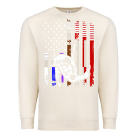 Sandshell b.ra.zi.li.an j.i.u jit.su stars & stripes rank b.j flag shirt Premium Sweatshirt - minhPixels