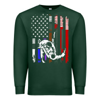 Sports Green b.ra.zi.li.an j.i.u jit.su stars & stripes rank b.j flag shirt Premium Sweatshirt - minhPixels