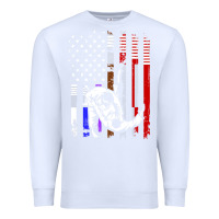 White b.ra.zi.li.an j.i.u jit.su stars & stripes rank b.j flag shirt Premium Sweatshirt - minhPixels