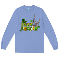 Colony Blue Sham rockin skeleton hand St. Patrick's Long Sleeve Tee - CowGirlArtShop