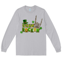 Moon Dust Sham rockin skeleton hand St. Patrick's Long Sleeve Tee - CowGirlArtShop