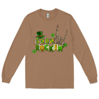 Toasted Coconut Sham rockin skeleton hand St. Patrick's Long Sleeve Tee - CowGirlArtShop