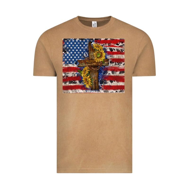 Jesus Christ With American Flag Vintage Tee by TumblerDesignByShophia | Teevron
