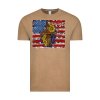 Vintage Coffee jesus christ with american flag Vintage Tee - TumblerDesignByShophia