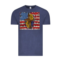 Vintage Denim jesus christ with american flag Vintage Tee - TumblerDesignByShophia
