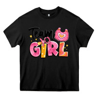 Black team girl Heavy Core Tee - Artiststas