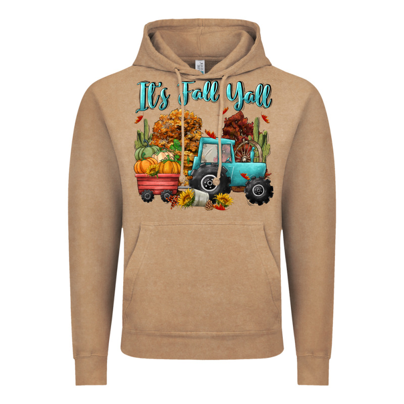 Its Fall Yall Vintage Hoodie by CowGirlArtShop | Teevron