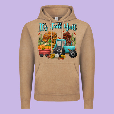 Its Fall Yall Vintage Hoodie Designed By Cowgirlartshop